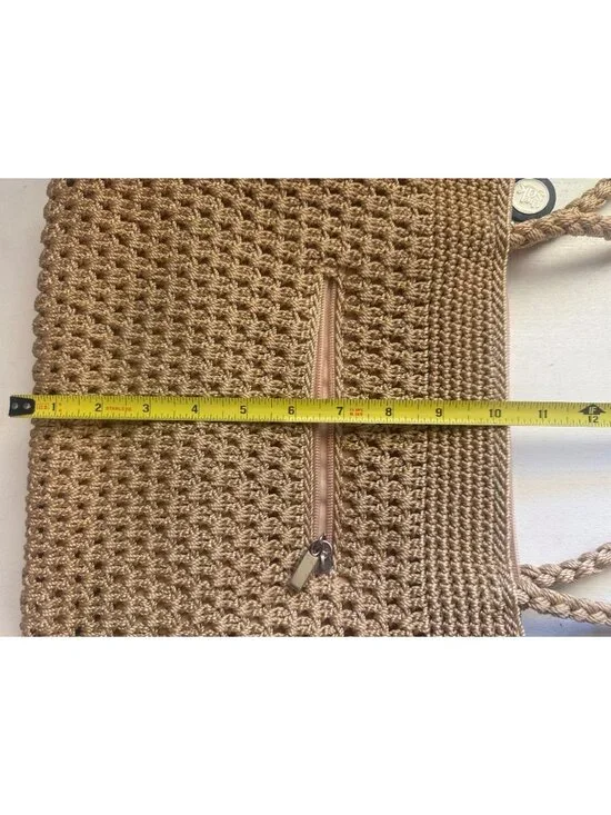 The Sak Purse Beige Multicolor Ribbons Riviera Shoulder Bag Beachy Boho Summer - Picture 13 of 16